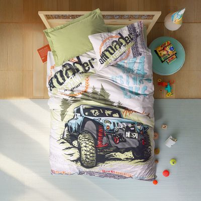 (cottonbox) Детска 100% Ranforce Памучна постелнина – Adventure – Green