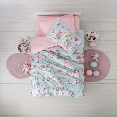 (cottonbox) Детска 100% Ranforce Памучна постелнина – Twinka – Pink