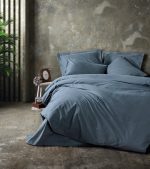 Plain - Anthracite – Единечна Ranforce постелнина