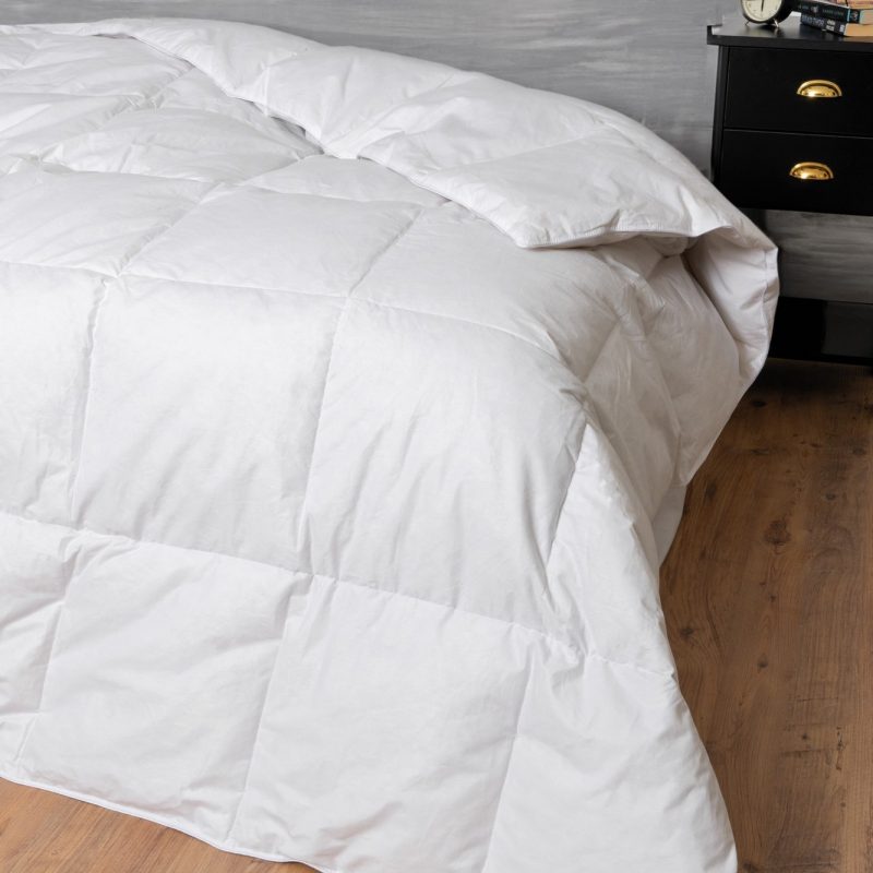 (cottonbox)Down Feather – White – Единечен јорган со гускини пердуви
