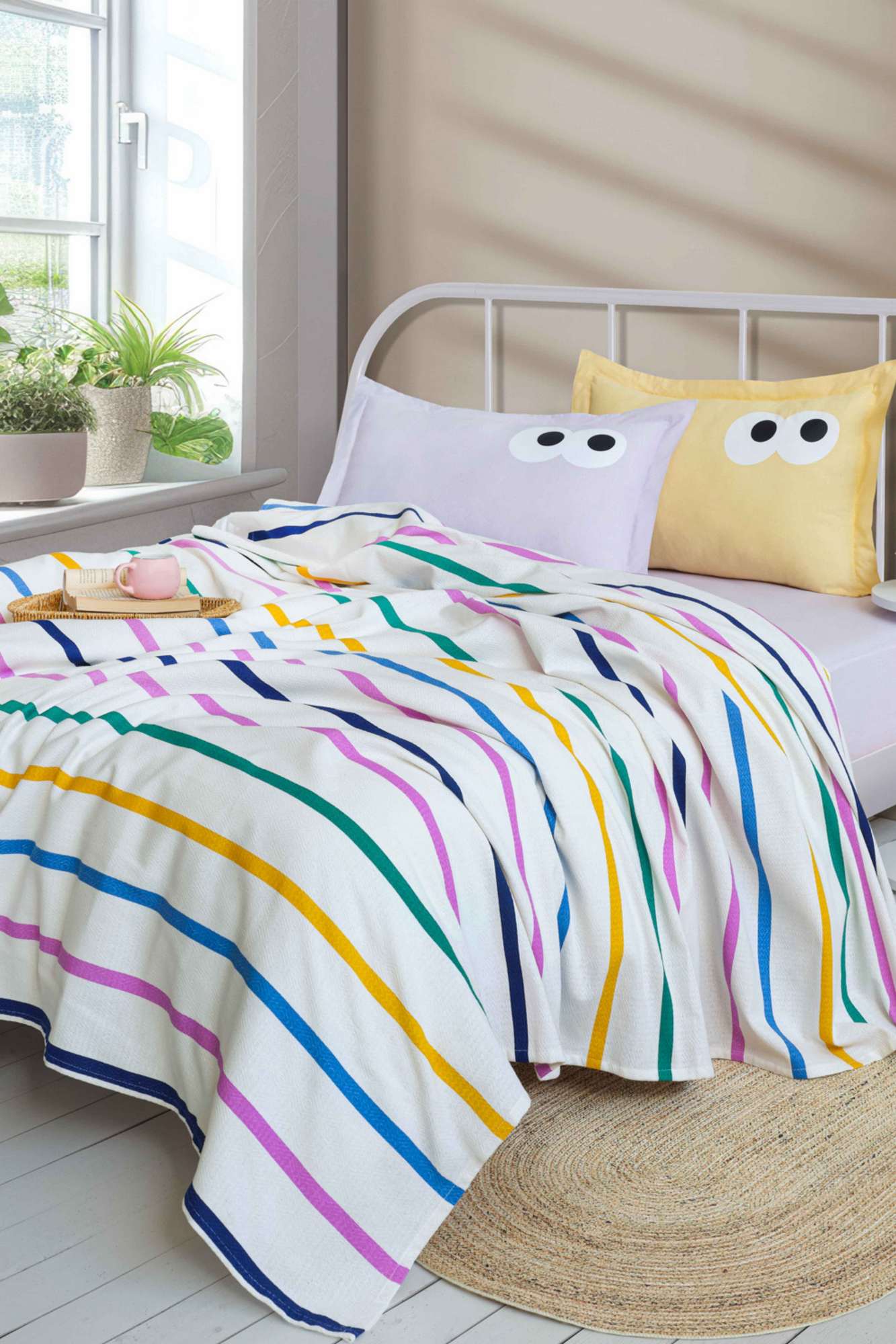 143EPJ635220-201.jpg Funny - Yellow, Lilac – Дупли пике прекривач комплет - Image 1