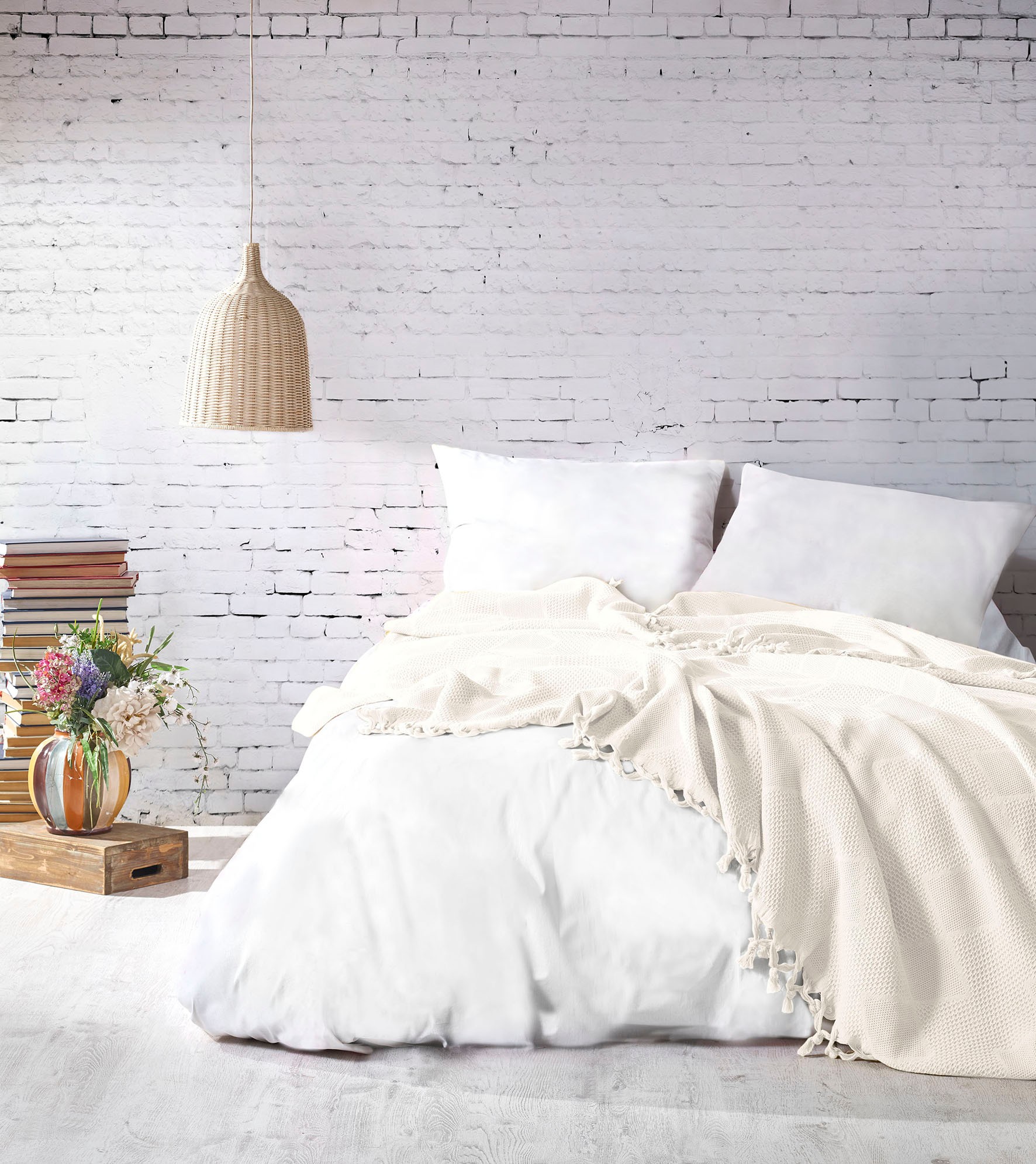 157SHS529920-201.jpg Mona - Cream – Дупли пике прекривач - Image 1