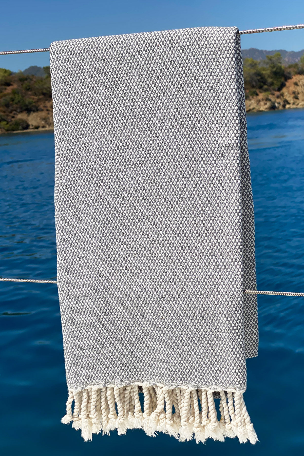 192DCH158520-201.jpg Likya - Grey – Фута (пешкир за плажа) - Image 1