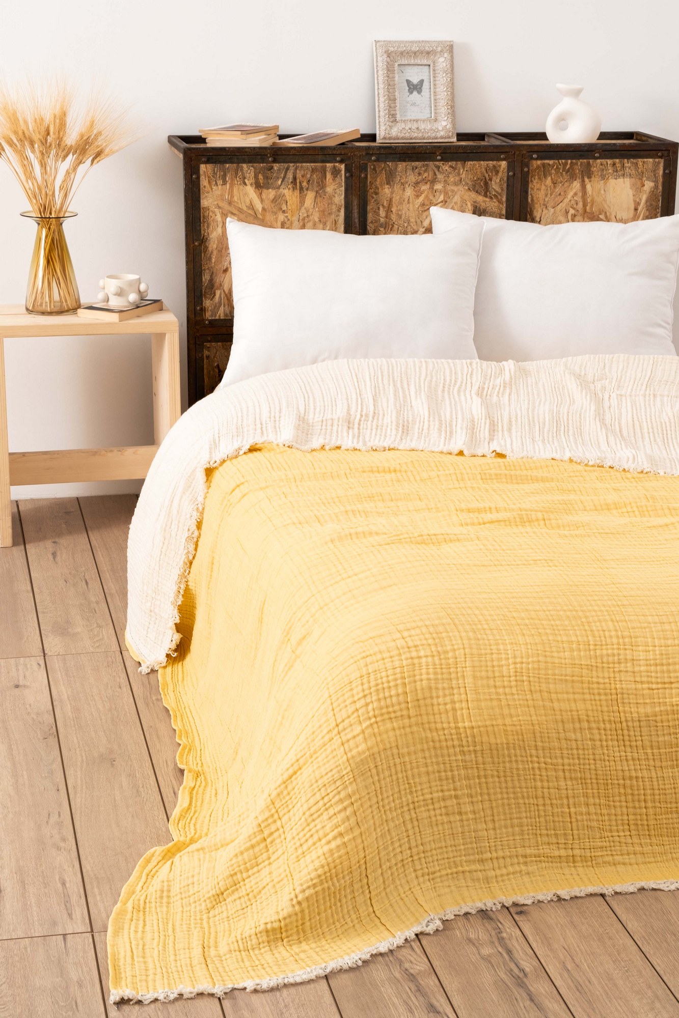 194DCH221220-201.jpg Muslin - Yellow v2 – Дупли Муслин прекривач - Image 1