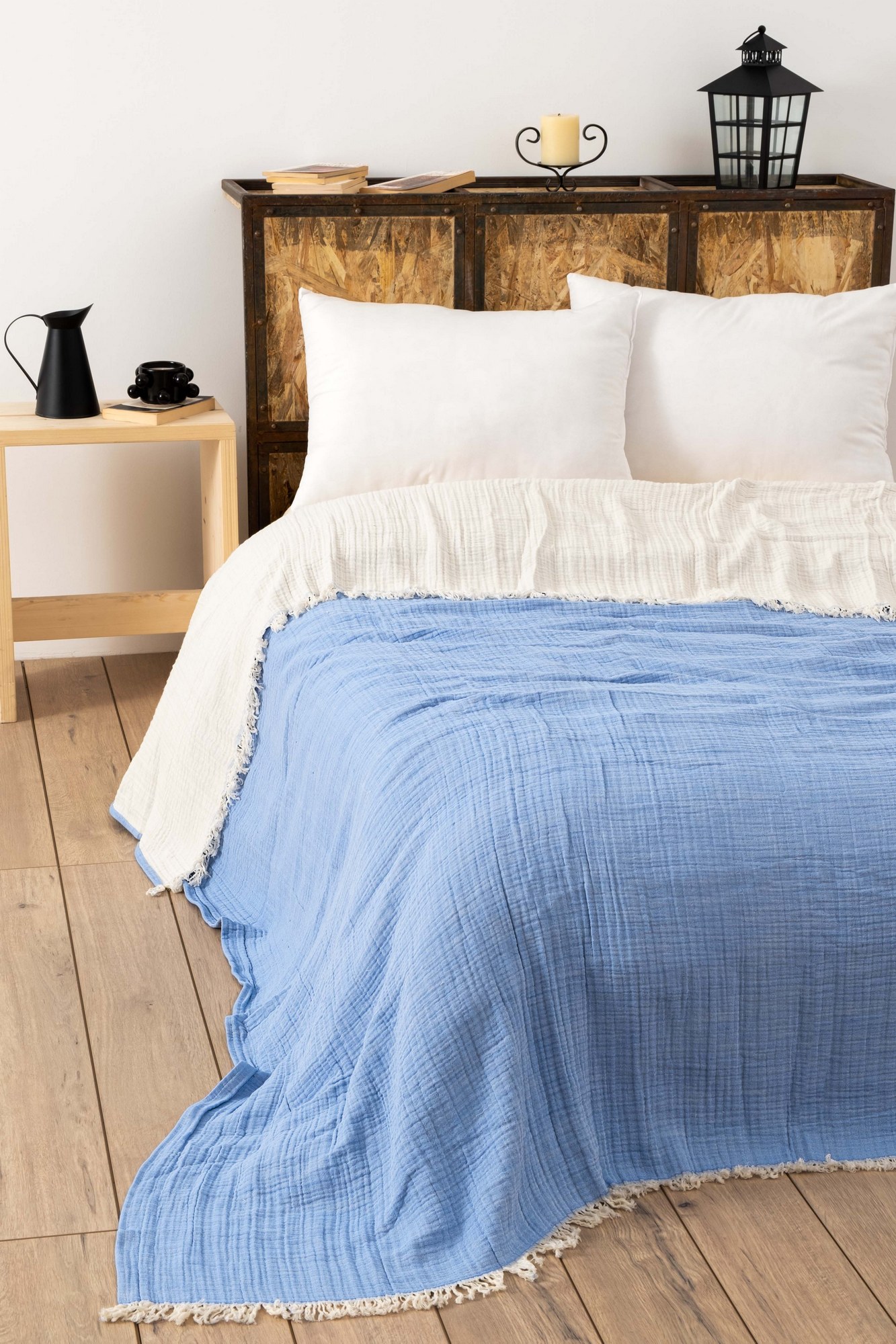 194DCH221620-201.jpg Muslin - Light Blue – Дупли Муслин прекривач - Image 1