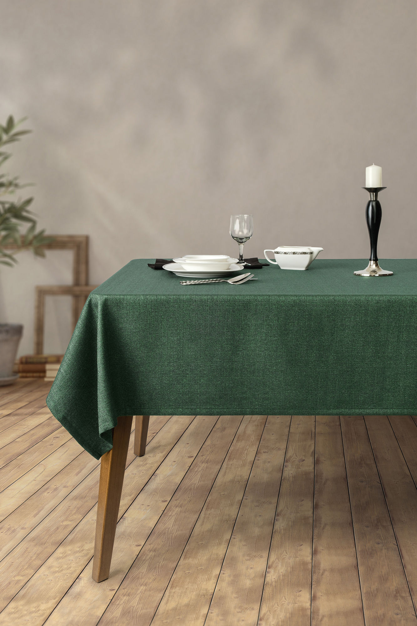 198DCH116420-201.jpg Grande 250 - Walnut Green – Чаршав за маса - Image 1