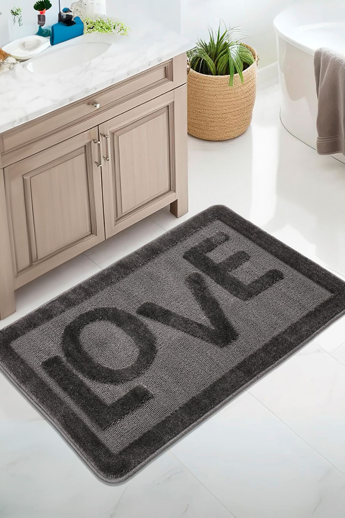 217CCL111920-201.jpg Love - Anthracite – Патосник за бања - Image 1