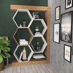 Artemis - Walnut, White – Полица за книги