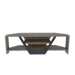 Sares - Walnut, Black – ТВ комода - Image 6