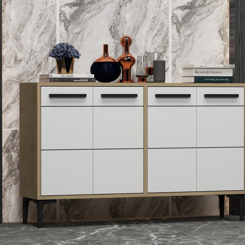 Stria – Sapphire Oak, White – Конзола