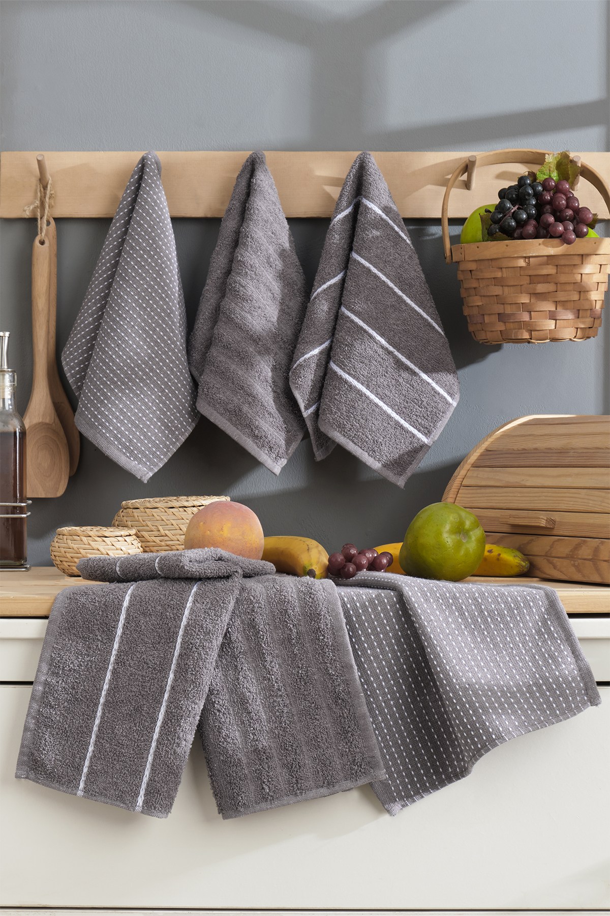 336EPJ117020-201.jpg Sofya - Anthracite – пешкири за кујна (6 парчиња) - Image 1
