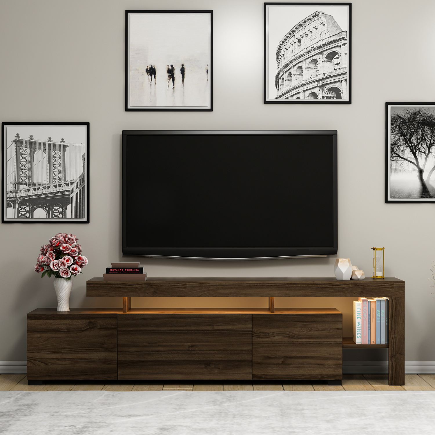 382NRC112120-201.jpg Beliz - Walnut – ТВ комода - Image 1