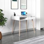 Offer - White, Wooden – Канцелариско биро - 