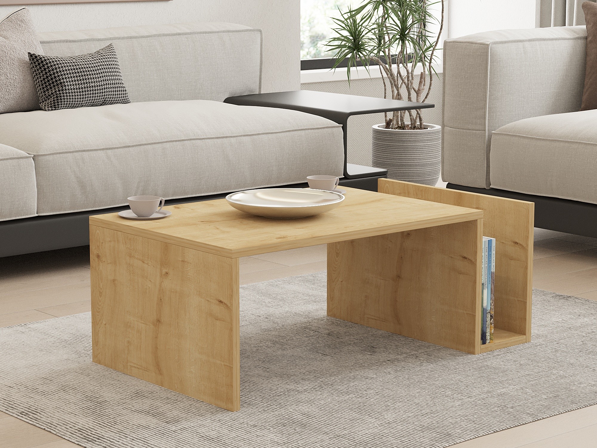 495SSE111920-201.jpg Memo - Sapphire Oak – Маса за кафе - Image 1