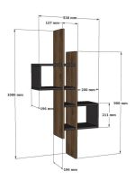 Emse - Sapphire Oak, White – Ѕидна полица - Image 5