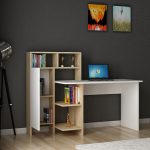 Bugra - White, Oak – Канцелариско биро - 