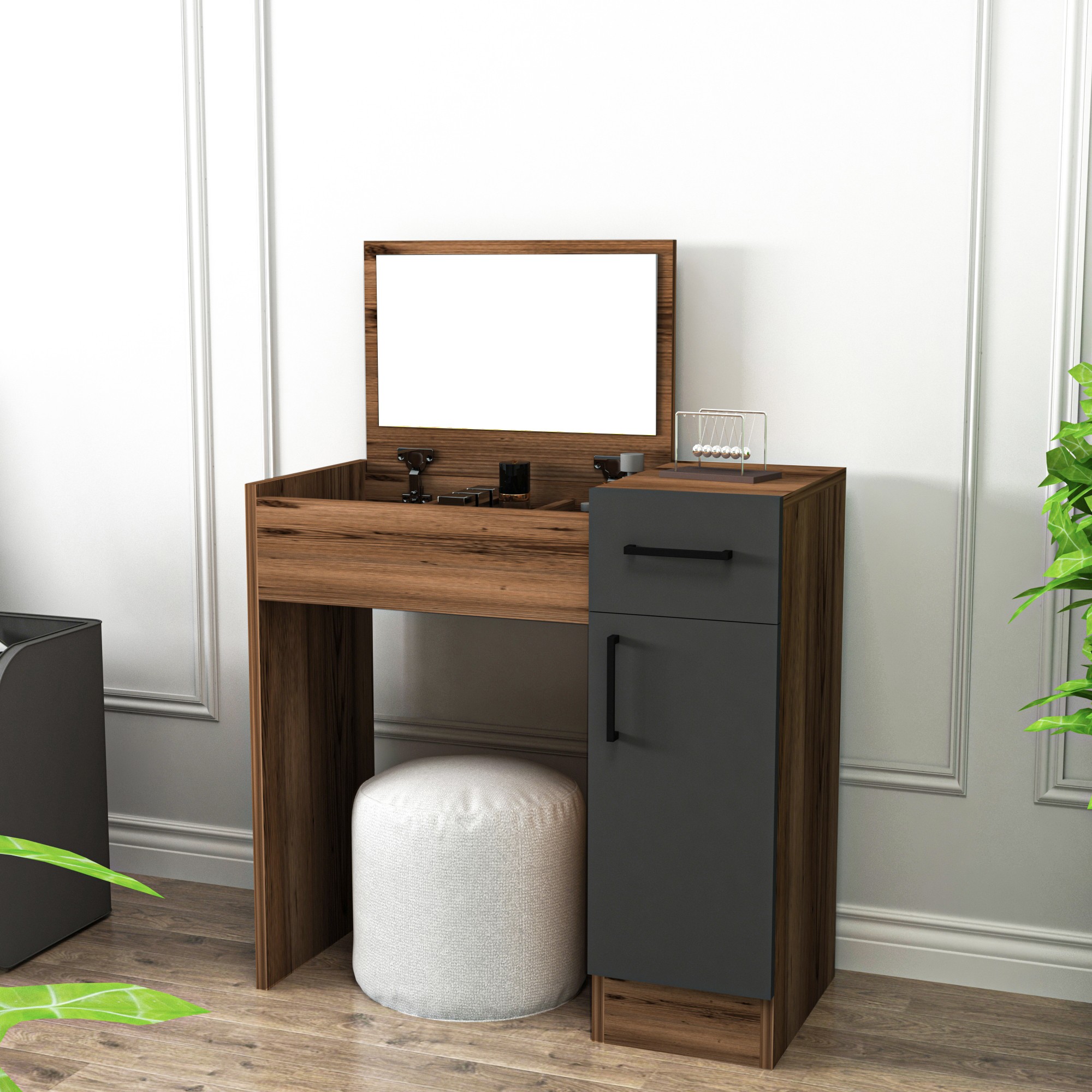 550ARN279720-201.jpg Inci - Light Walnut, Anthracite – Шминкерница - Image 1