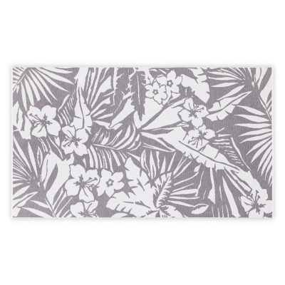 Floral – Grey – Фута (пешкир за плажа)