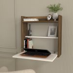Laptop - White, Walnut – Канцелариско биро - 