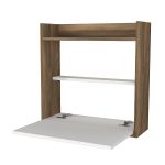 Laptop - White, Walnut – Канцелариско биро -  - Image 5