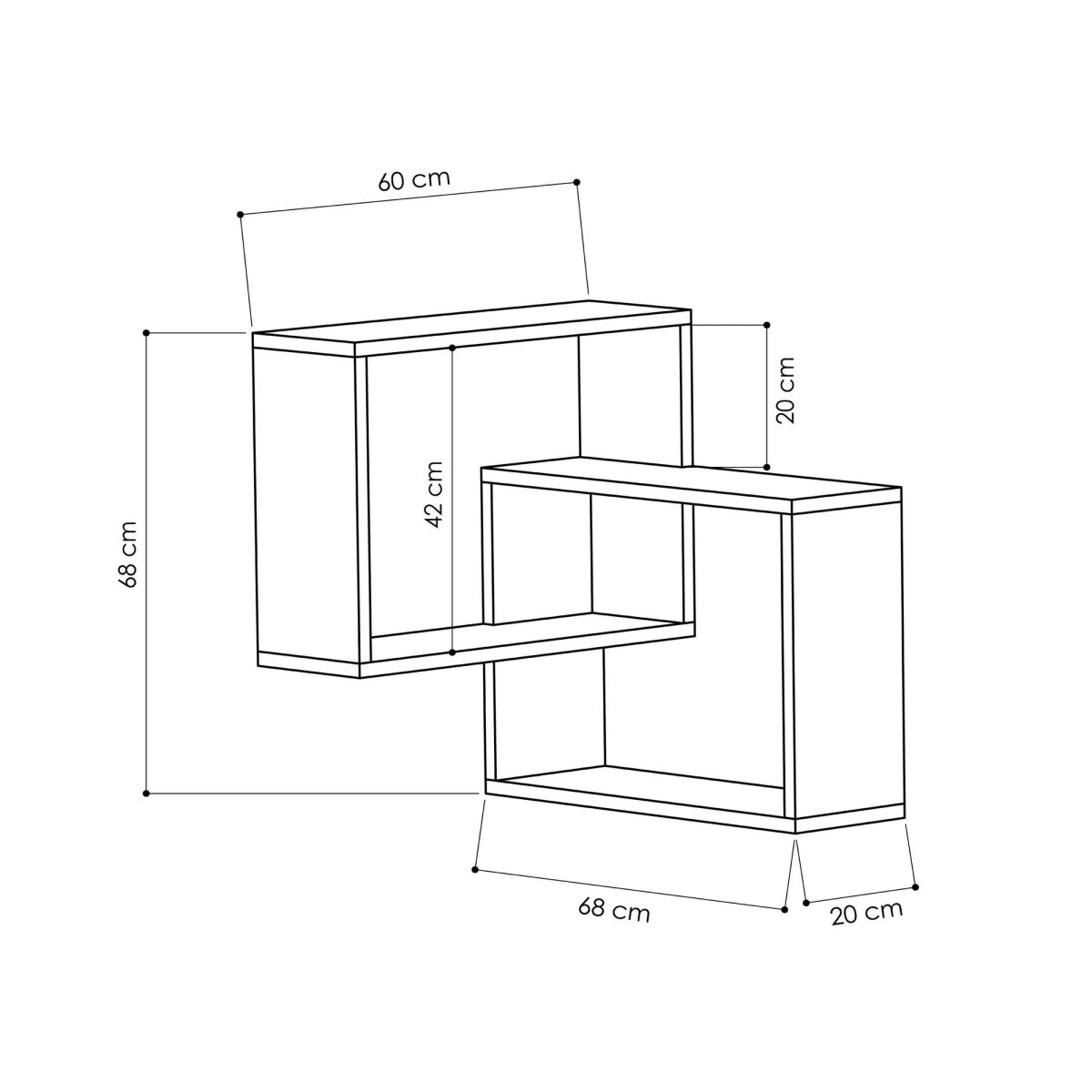 Ring - Sonoma Oak – Ѕидна полица - Image 3