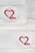 Love - White – Пешкир за капење - Image 3