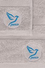 Peace - Grey – Пешкир за капење - Image 3