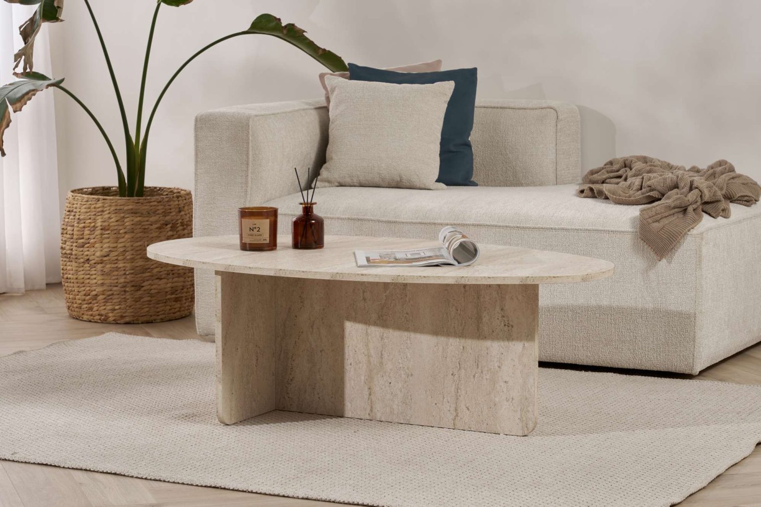 Orba - Travertine – Маса за кафе - Image 2