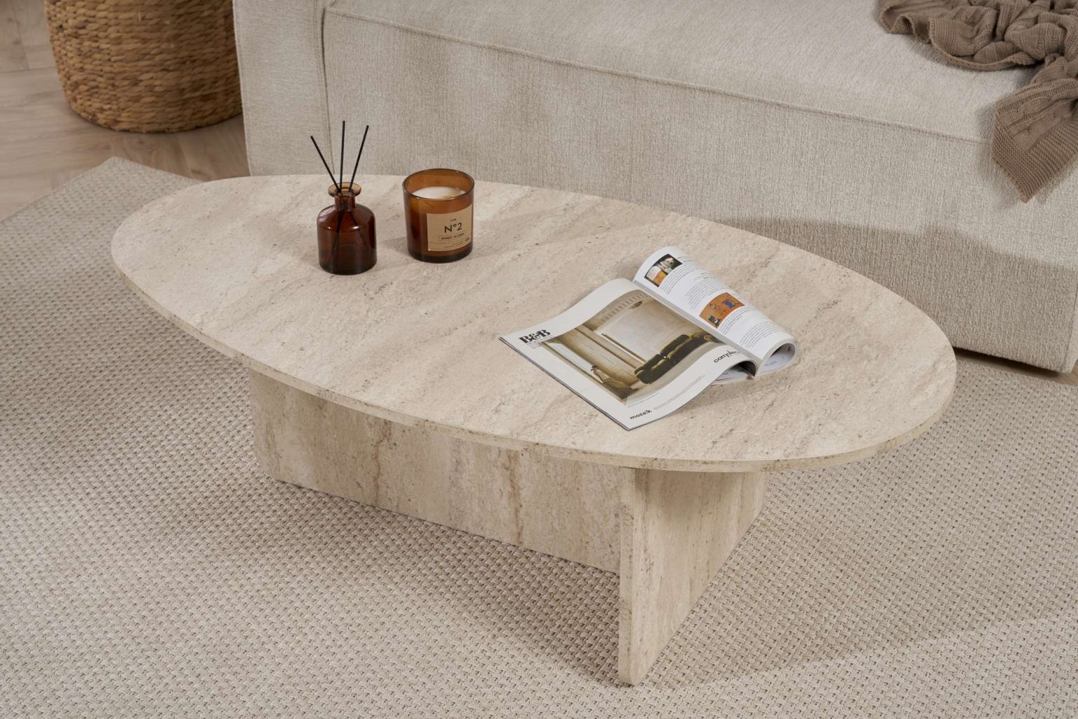 Orba - Travertine – Маса за кафе - Image 4