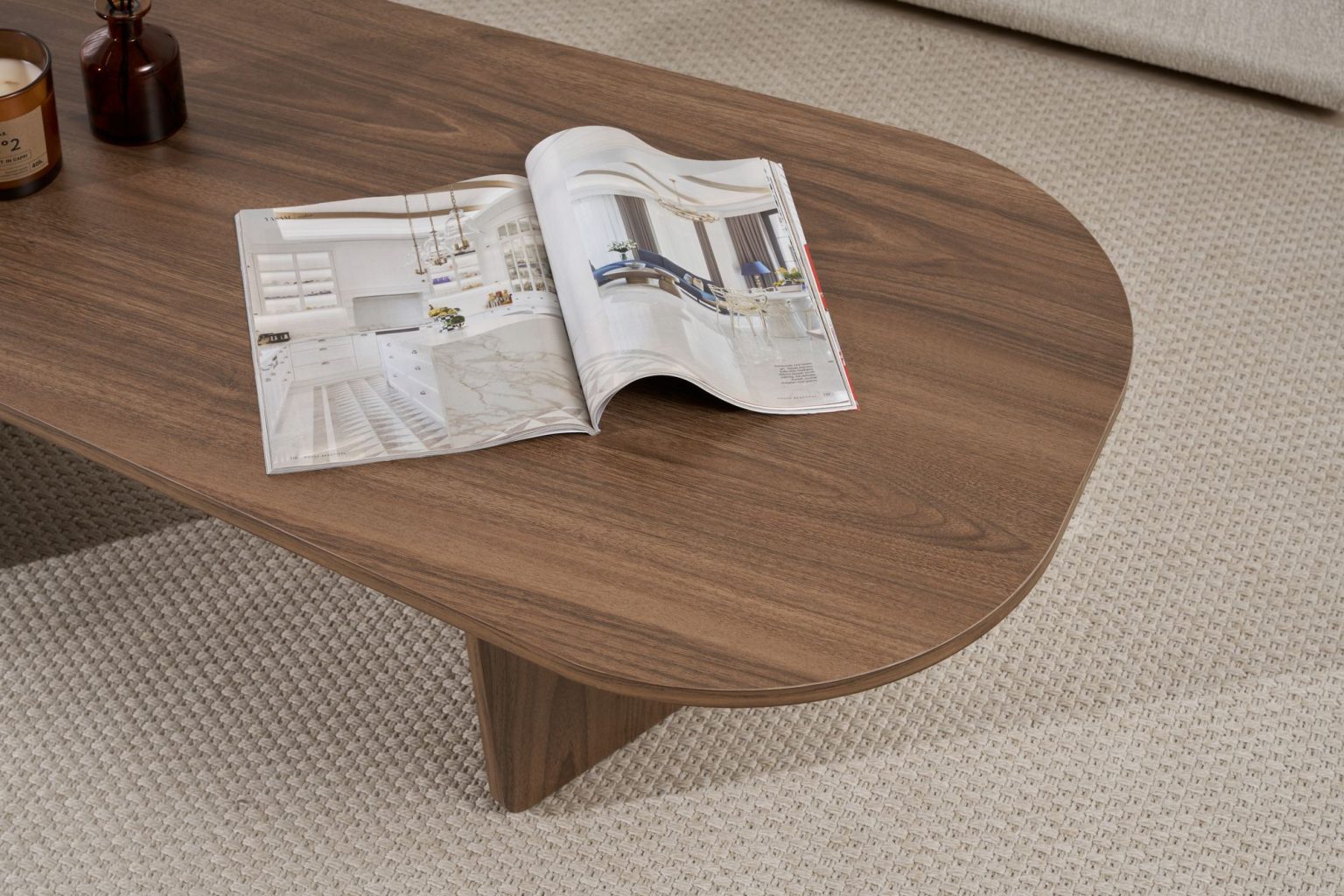 Ovalis - Walnut – Маса за кафе - Image 5