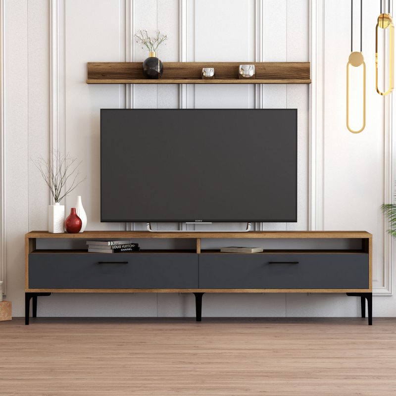 Istanbul – Walnut, Anthracite – ТВ комода