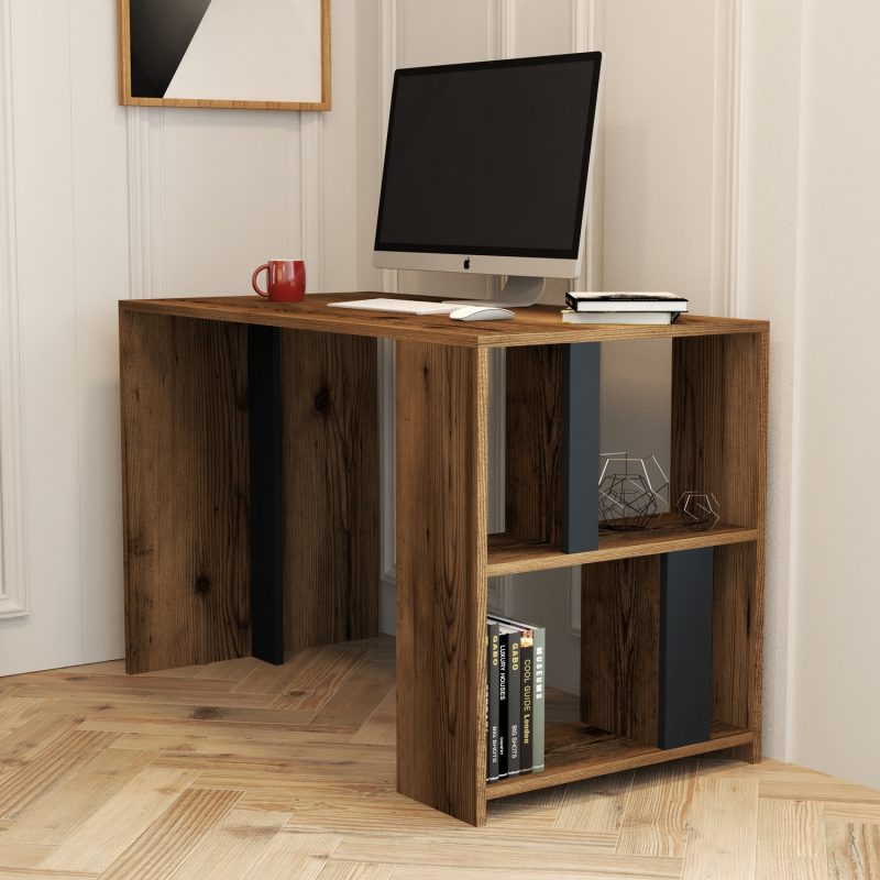 Lima – Walnut, Anthracite – Канцелариско биро –