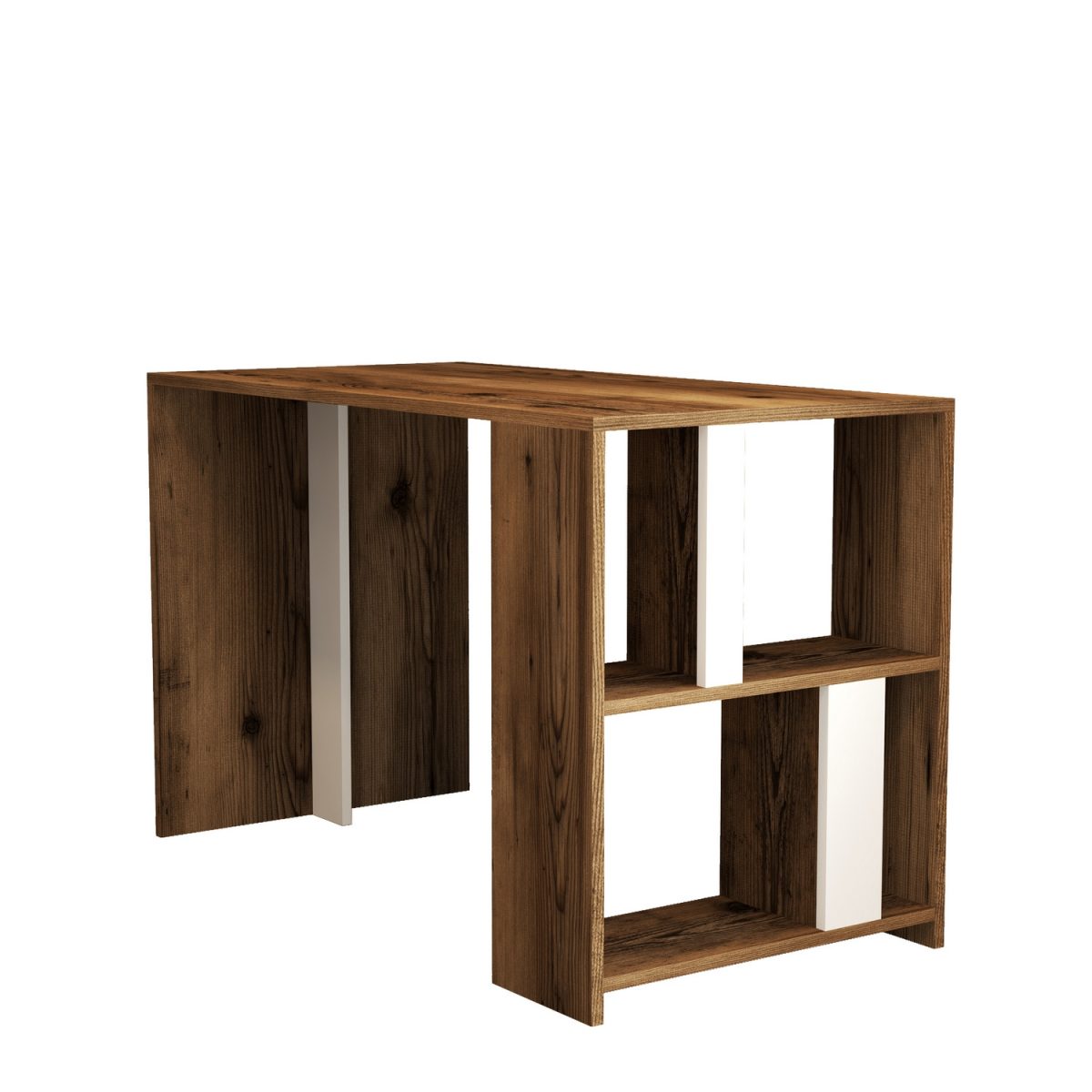 Lima - Walnut, White – Канцелариско биро -  - Image 5