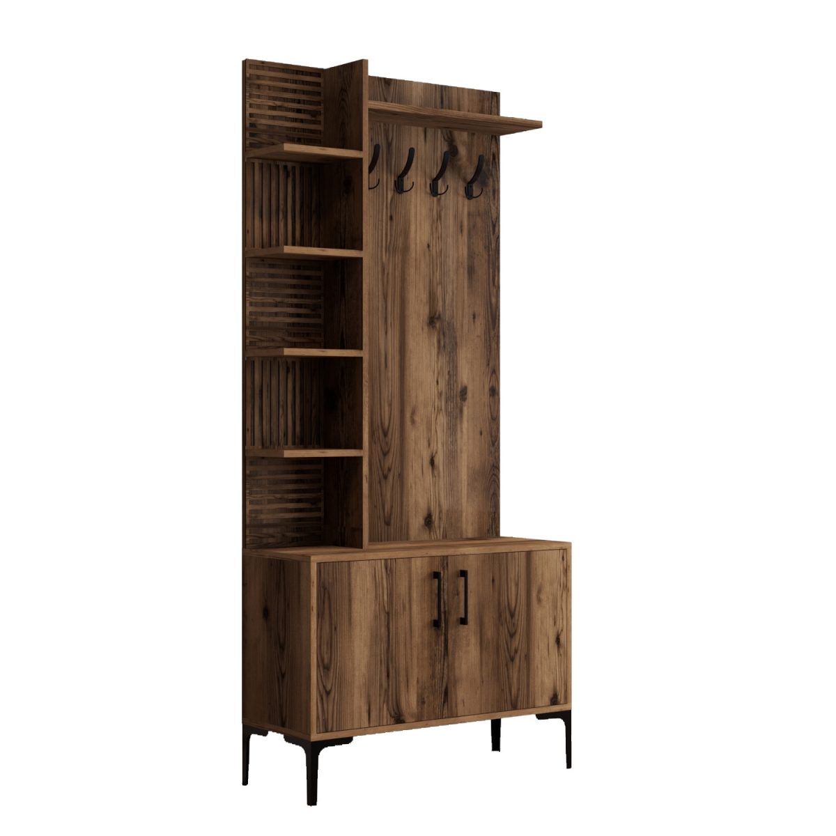 Viyana D - Walnut – Гардеробер за претсобје -  - Image 5