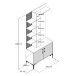 Viyana D - Walnut – Гардеробер за претсобје -  - Image 6