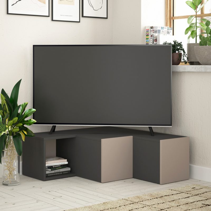 Compact – Anthracite, Light Mocha – ТВ комода