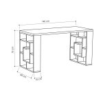 Maze - White, Oak – Канцелариско биро -  - Image 3