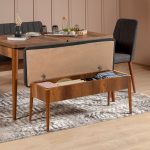 Vina Bank Anthracite, Walnut – Клупа со складирање - Image 2