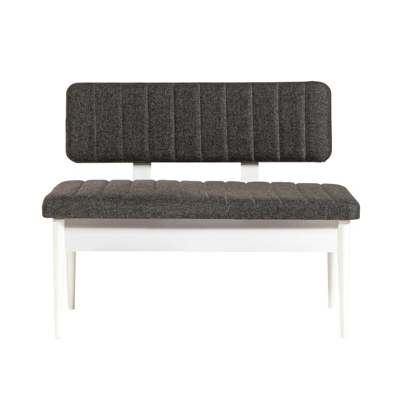 Vina Bank Anthracite, White – Клупа со складирање