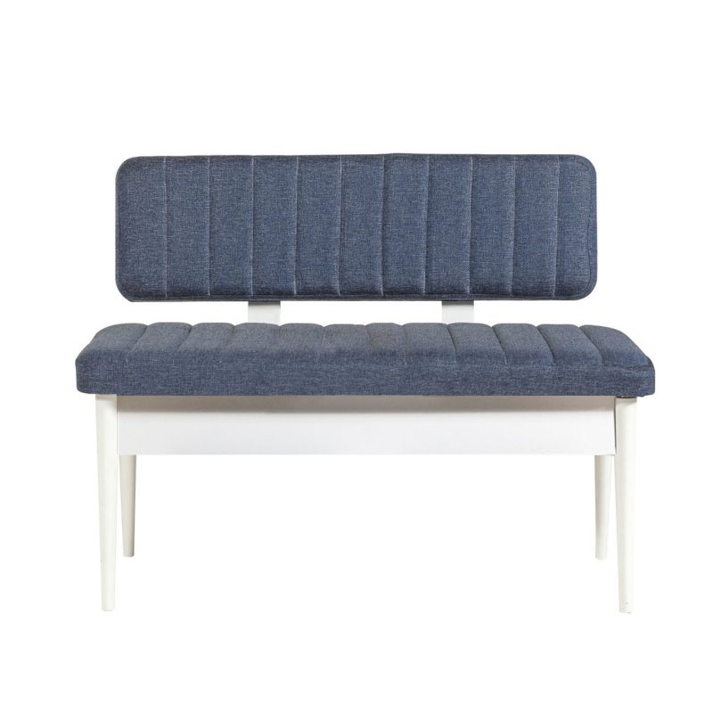 Vina Bank Dark Blue, White – Клупа со складирање