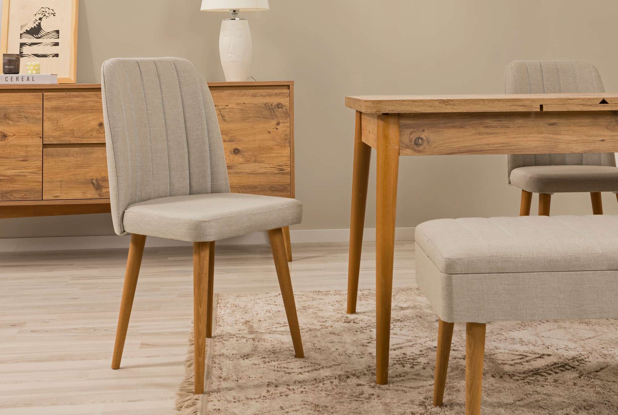 869VEL818520-201.jpg Vina 1005 - Oak, Cream – Стол - Image 1