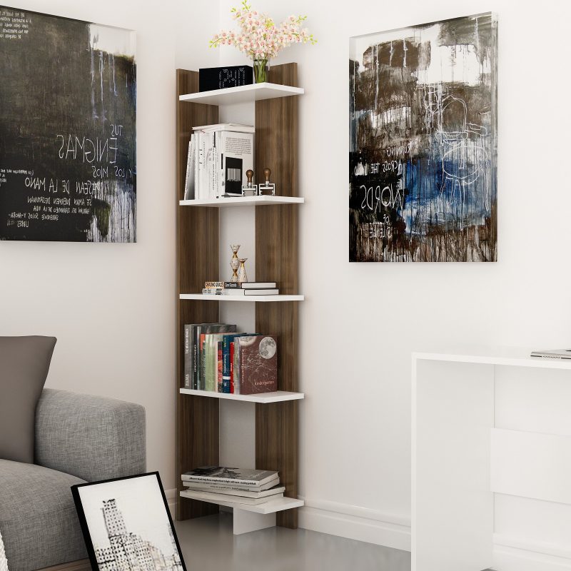 Als – Walnut, White – Полица за книги