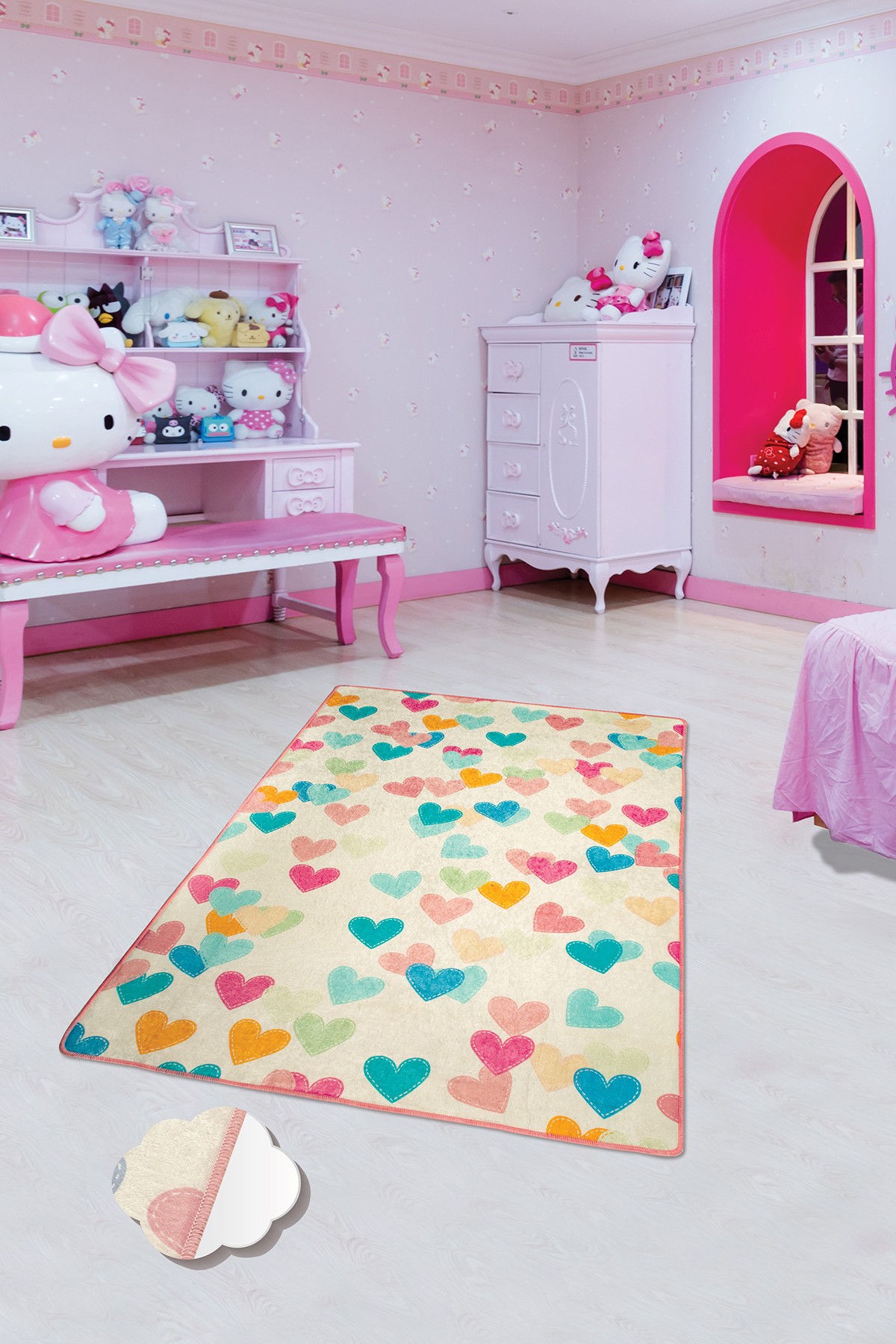 876CHL115520-201.jpg Hearts – Тепих (100 x 160) - Image 1