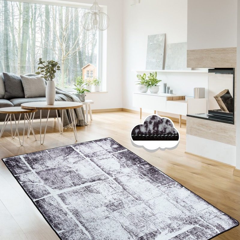 Rug in spacious apartment interior
