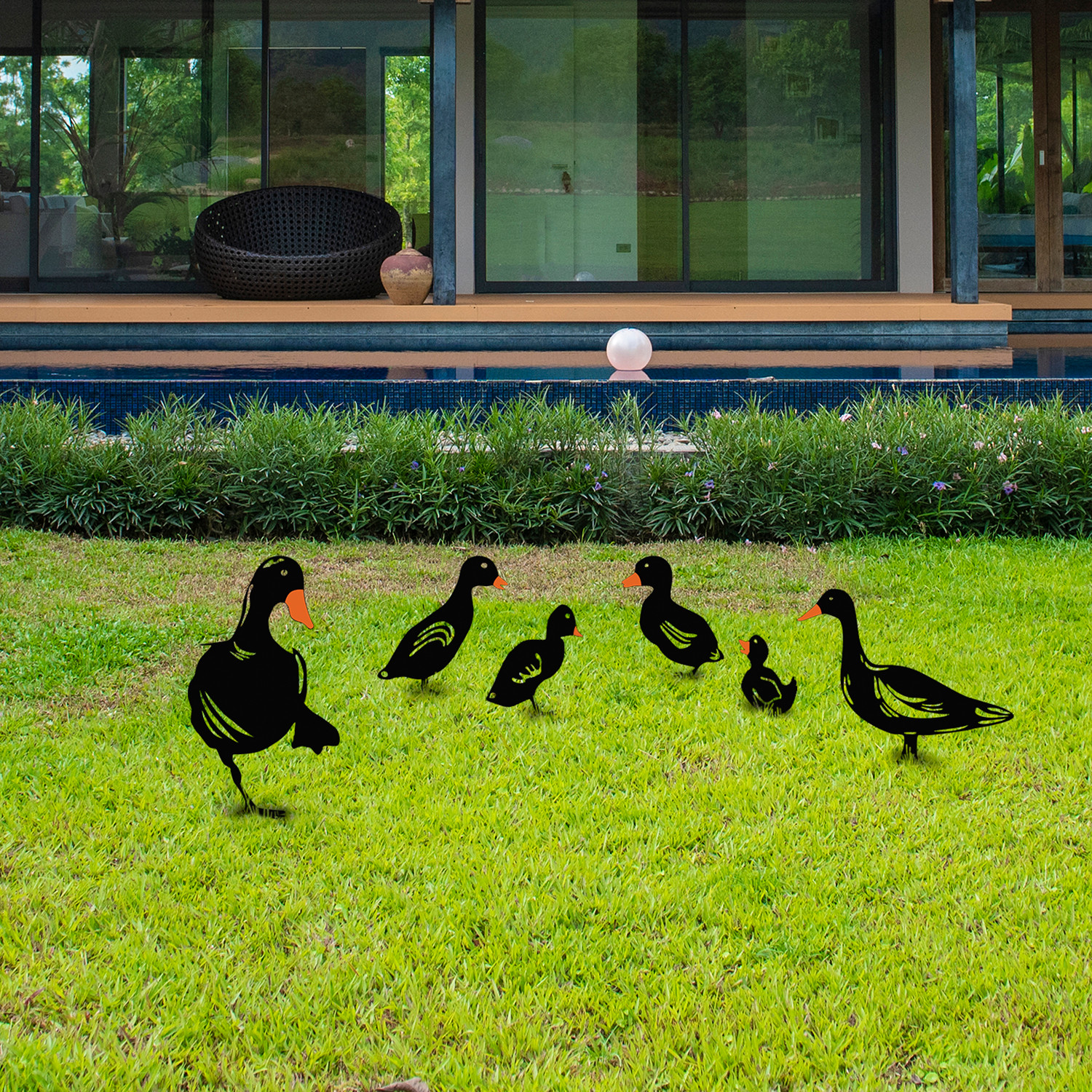 907MDS110320-201.jpg Ducks – Декоративен сет за градинарски метални додатоци - Image 1