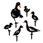 Ducks – Декоративен сет за градинарски метални додатоци - Image 2