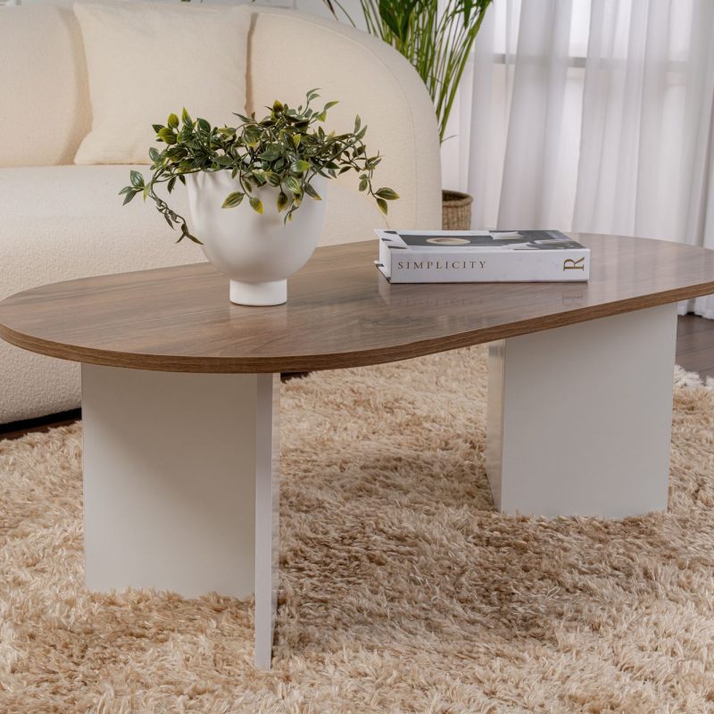 Sable – Walnut, White – Маса за кафе