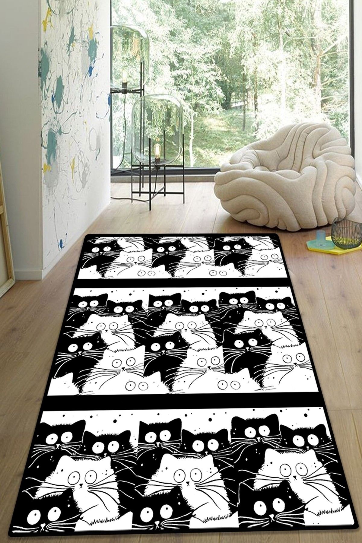959CHL227520-201.jpg White Cats – Тепих (80 x 150) - Image 1