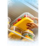 4B - Yellow – Комплет за организатор на фрижидер (4 парчиња) - Image 3