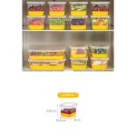 4A - Yellow – Комплет за организатор на фрижидер (4 парчиња) - Image 6